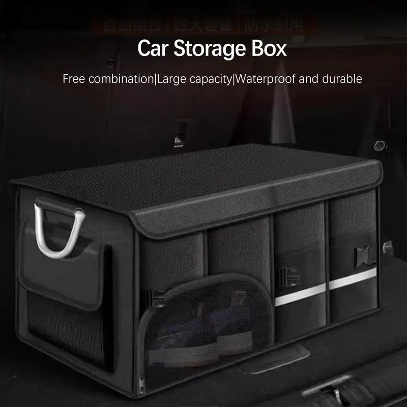Faltbare Kofferraum-Aufbewahrungstasche Auto-Organizer** 36L/ 72L/ 110L**Kofferraum-Aufbewahrungsbox mit großer Kapazität zur Aufbewahrung und Ordnung im Auto-Innenraum