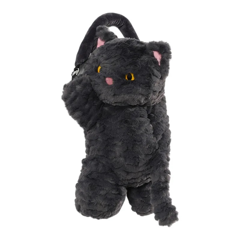 1PC Car tissue box Cartoon cat plush hanging cardboard box Cute car seat back tissue bag car accessories