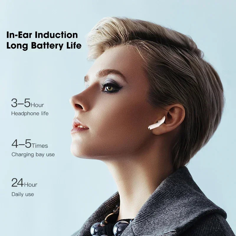 TWS Pro4 Bluetooth Earphones Wireless Earphones Mini Earphones Music Earphones for iOS Android Running Games in Ear Earphones