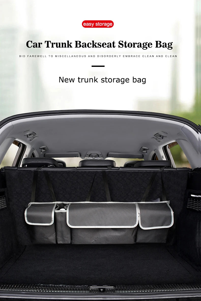 Car Trunk Organizer Backseat Storage Bag High Capacity Multi-use Oxford Car Seat Back Organizers Automobile Interior