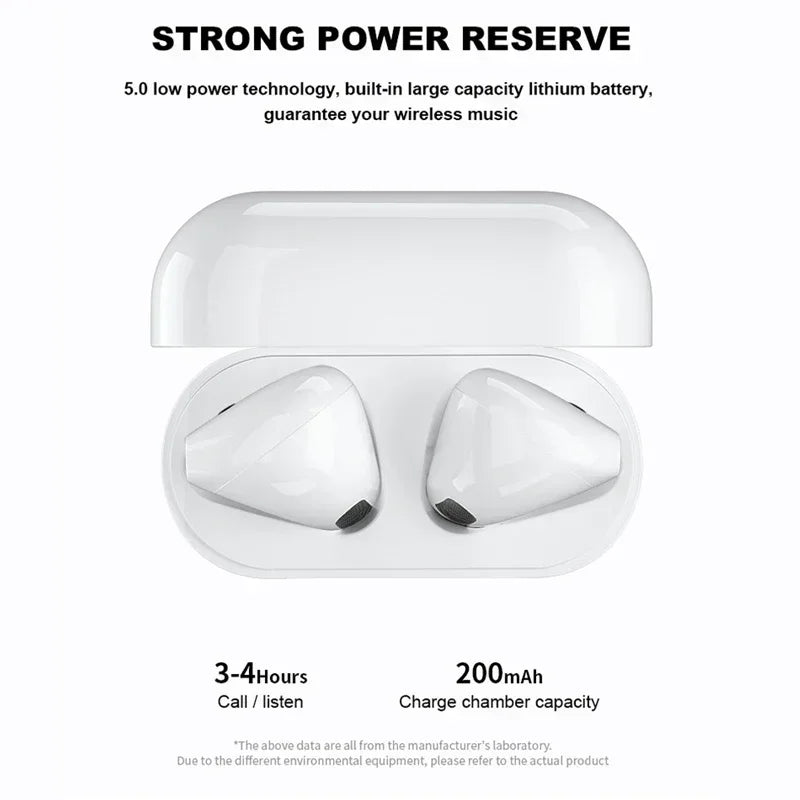TWS Pro4 Bluetooth Earphones Wireless Earphones Mini Earphones Music Earphones for iOS Android Running Games in Ear Earphones
