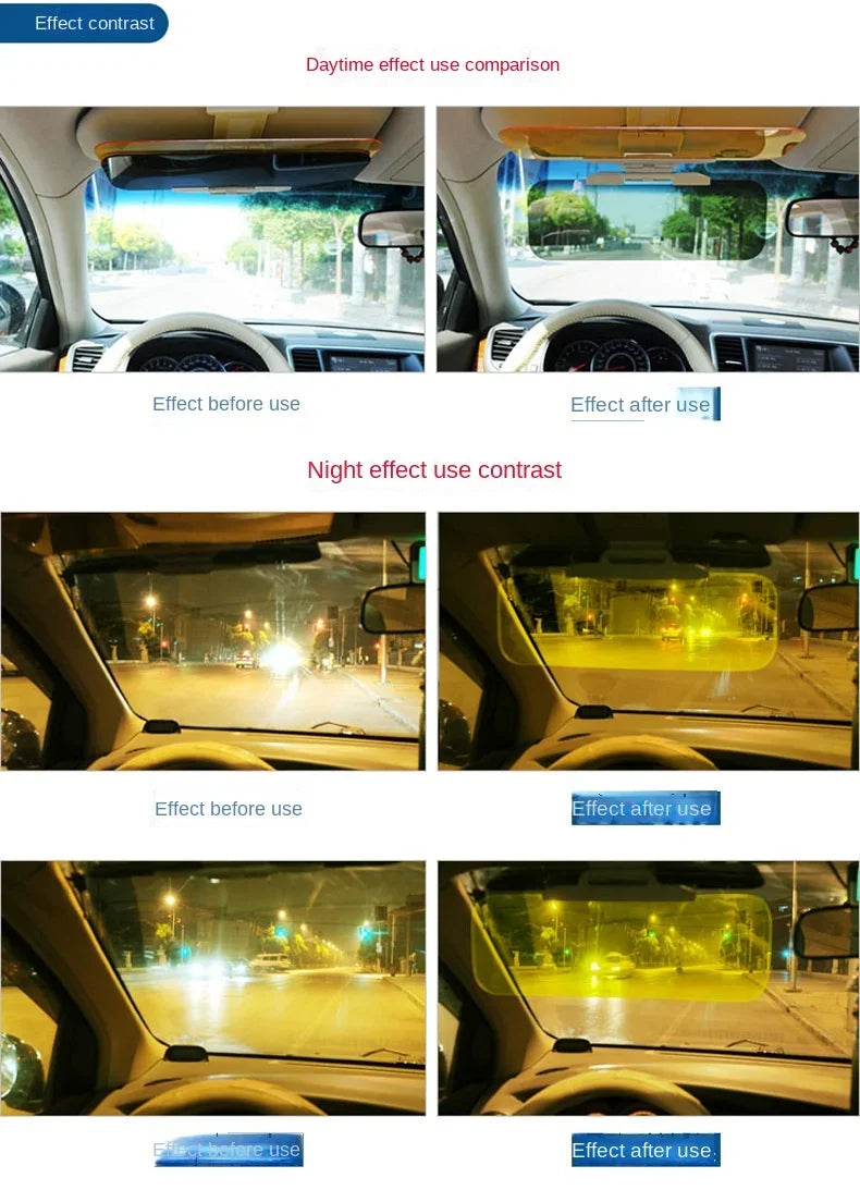 Car Sun Visor Extender Anti-glare Sun Blocker Car Window Sunshade Anti-UV Anti Sunlight Dazzling Day Night Vision Driving Goggle