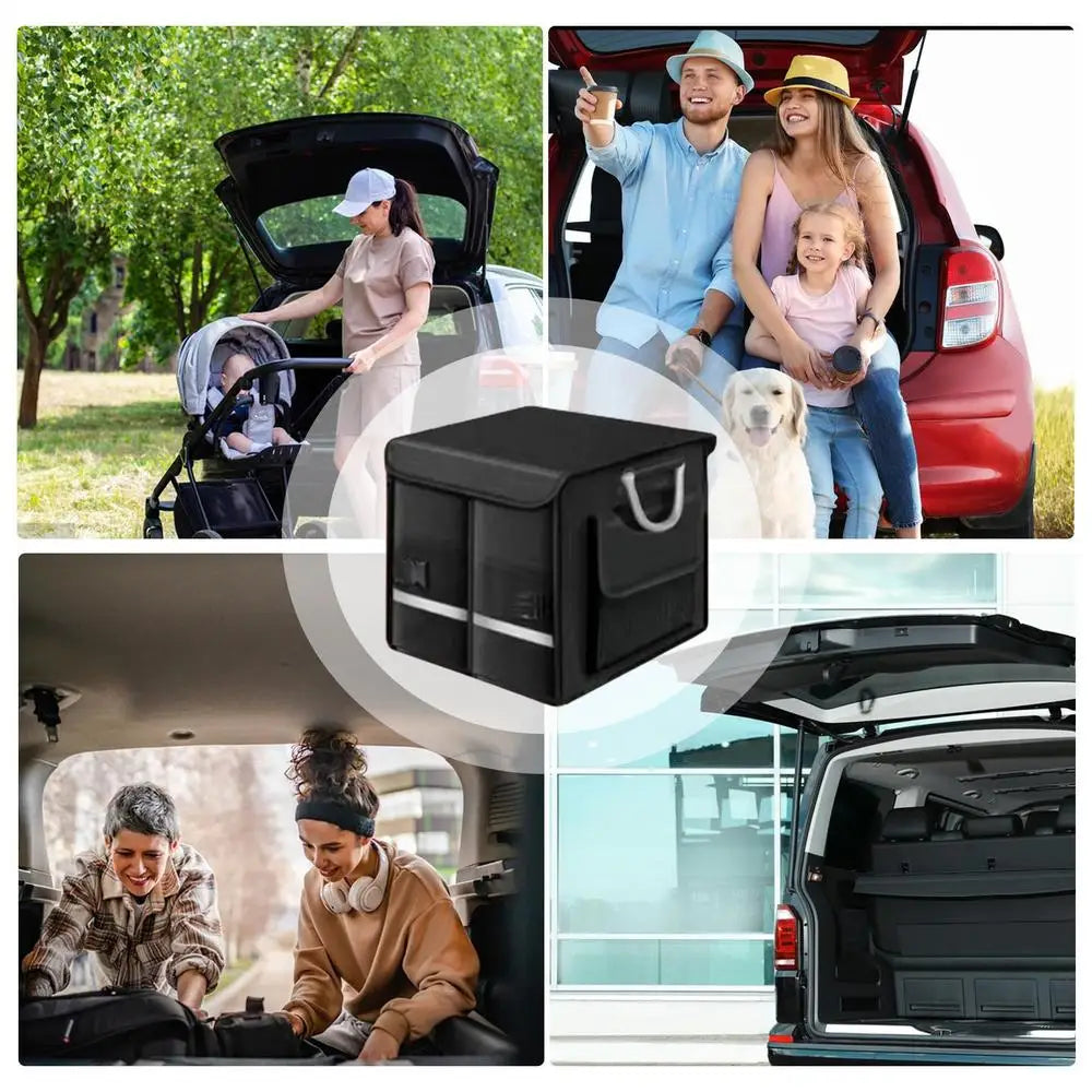 Faltbare Kofferraum-Aufbewahrungstasche Auto-Organizer** 36L/ 72L/ 110L**Kofferraum-Aufbewahrungsbox mit großer Kapazität zur Aufbewahrung und Ordnung im Auto-Innenraum