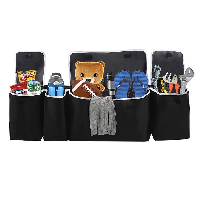 Car Trunk Organizer Backseat Storage Bag High Capacity Multi-use Oxford Car Seat Back Organizers Automobile Interior