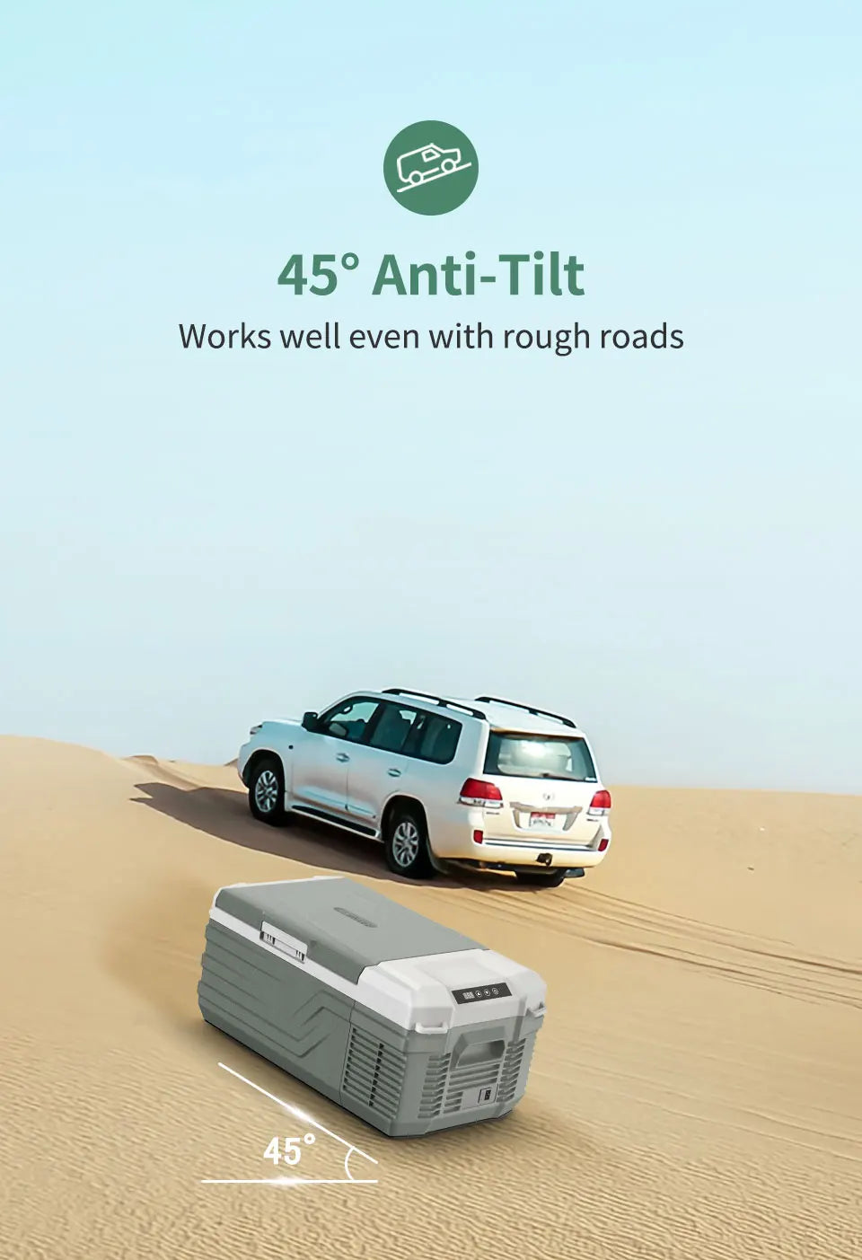 Alpicool NL15 15L Portable Car Refrigerator 12 Volt Mini Fridge Freezer 12/24V DC 100-240V AC Cooler Ice Box for Truck Camping