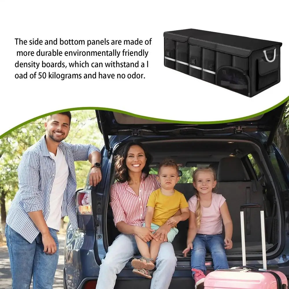 Faltbare Kofferraum-Aufbewahrungstasche Auto-Organizer** 36L/ 72L/ 110L**Kofferraum-Aufbewahrungsbox mit großer Kapazität zur Aufbewahrung und Ordnung im Auto-Innenraum