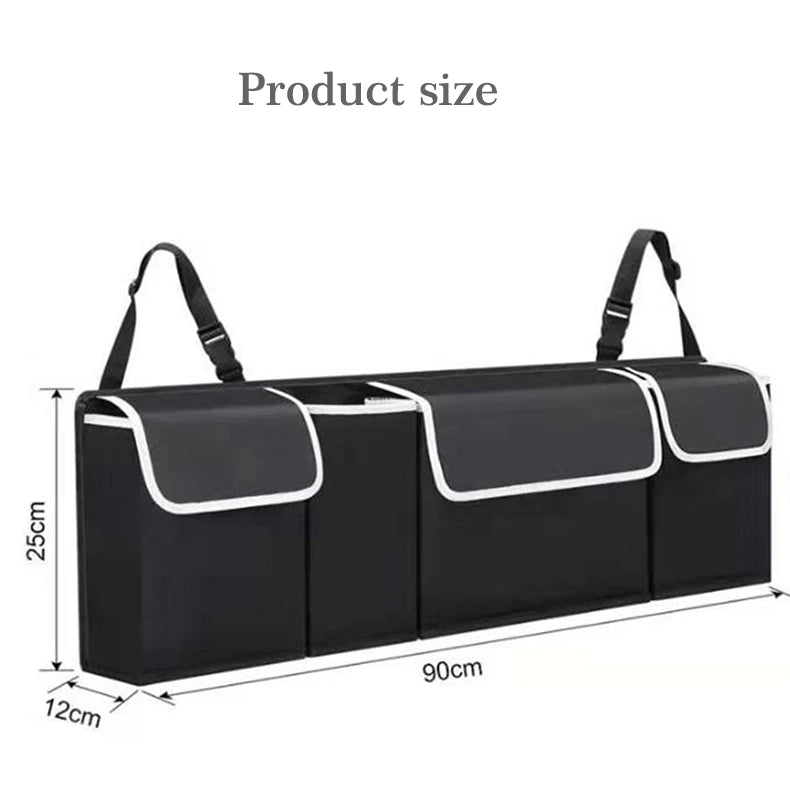 Car Trunk Organizer Backseat Storage Bag High Capacity Multi-use Oxford Car Seat Back Organizers Automobile Interior