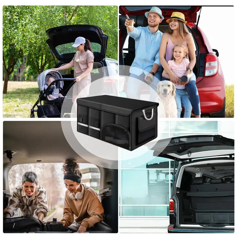Faltbare Kofferraum-Aufbewahrungstasche Auto-Organizer** 36L/ 72L/ 110L**Kofferraum-Aufbewahrungsbox mit großer Kapazität zur Aufbewahrung und Ordnung im Auto-Innenraum